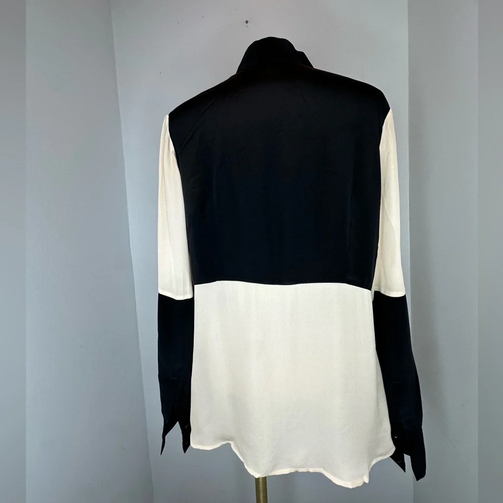 Derek Lam 10 Crosby Black blouse - Picture 2 of 6